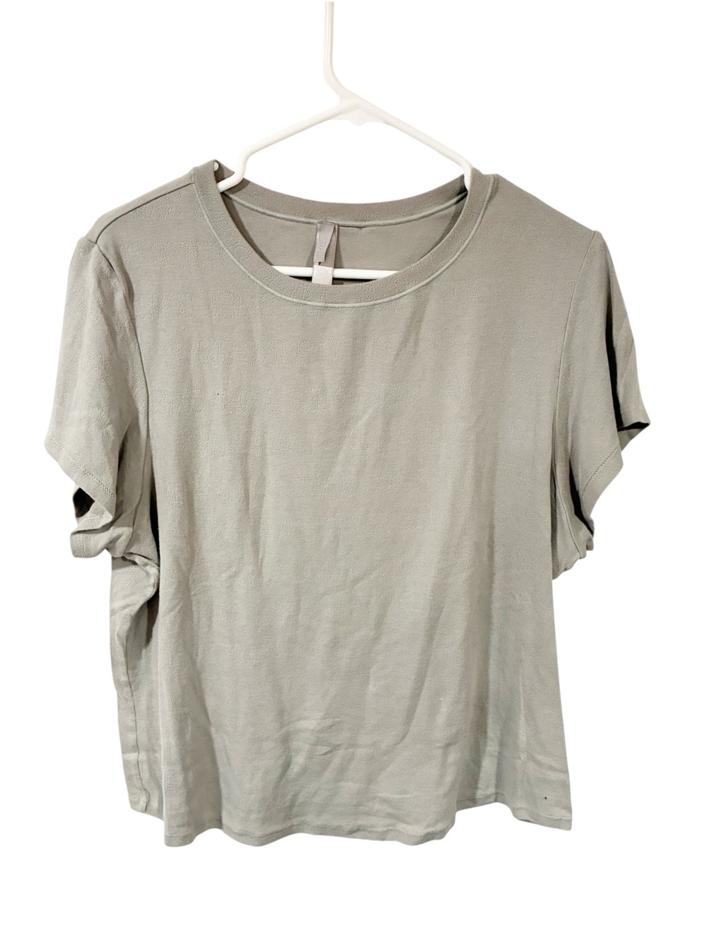Skims Plus Size Grey Printed Spellout Short Sleeve Crewneck Tshirt Size 4X